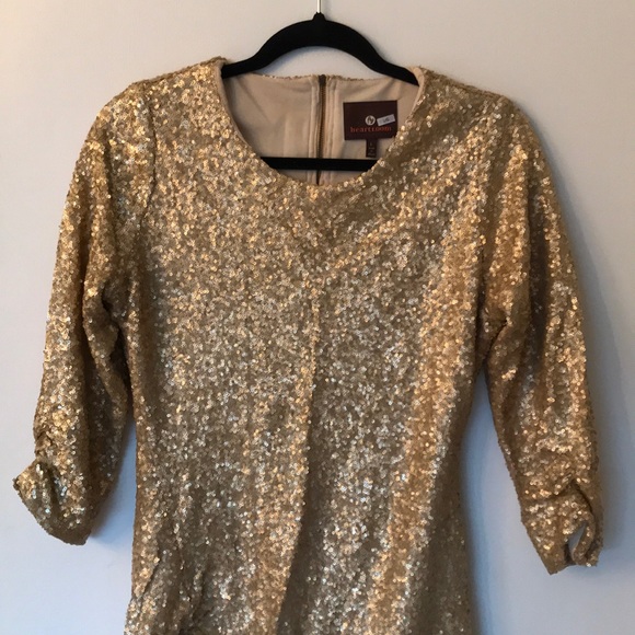 Gold Sequin Dress - Picture 3 of 5